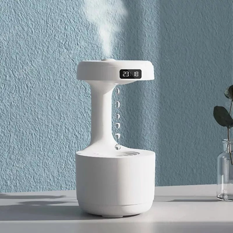 Humidificador Antigravedad com Reloj LED