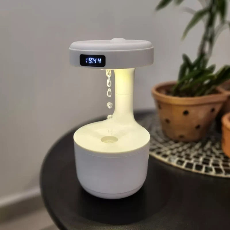 Humidificador Antigravedad com Reloj LED