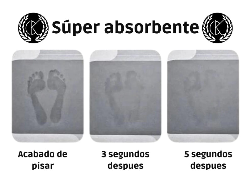 ALFOMBRA DE BAÑO ANTIDESLIZANTE SÚPER ABSORBENTE